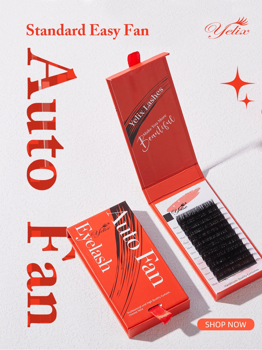 Extensions de Cils Volume Yelix – Easy Fan Noir Mat D Curl (8 à 15 mm) - Blinksy